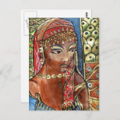 Königin von Sheba Postkarte (Vorne/Hinten)