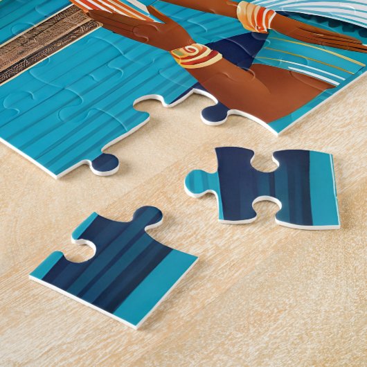 Königin von Sheba und König Solomon Art Puzzle (Seite)