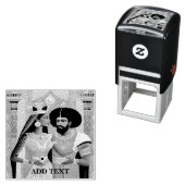 Königin von Sheba und König Solomon, die Briefmark Permastempel (Beispiel)