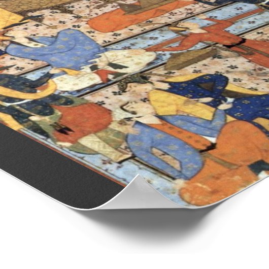 Königin von Sheba von Persischer Meister Poster (Ecke)