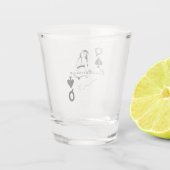 Königin von Spades Bikini Girl Thunder_Cove Schnapsglas (Rückseite)