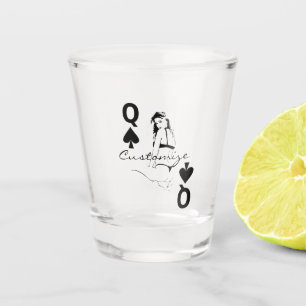 Königin von Spades Bikini Girl Thunder_Cove Schnapsglas