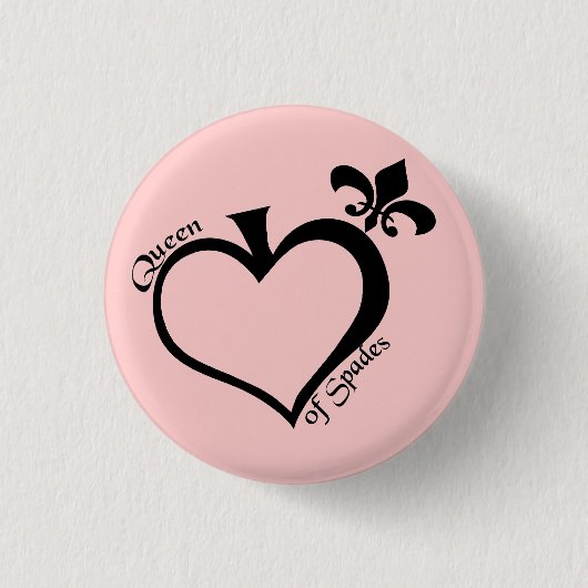 Königin von Spateninspektions-Knopf - besonders Button (Vorderseite)