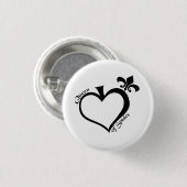 Königin von Spateninspektions-Knopf Button (Vorne & Hinten)