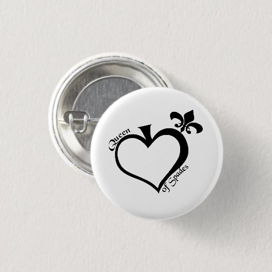 Königin von Spateninspektions-Knopf Button (Vorne & Hinten)