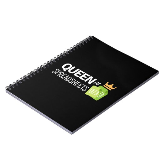 Königin von Tabellenkalkulationstabellen Notizblock (Linke Seite)