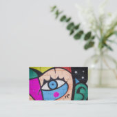 Königin-WestGraffiti/Straßen-Kunst Visitenkarte (Stehend Vorderseite)