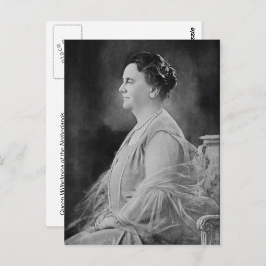 Königin Wilhelmina der Niederlande Postkarte (Vorne/Hinten)