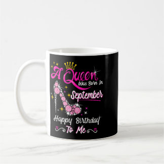Königin wurde im September geboren Süß Lustig Glüc Kaffeetasse