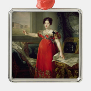 KöniginDona Maria Isabellfarbe de Braganza, 1829 Silbernes Ornament