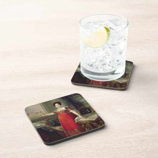 KöniginDona Maria Isabellfarbe de Braganza, 1829 Untersetzer (Rechte Seite)