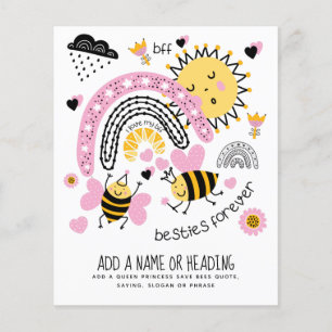 Königinnen Bienen Besten Freundinnen Für Immer Süß Flyer