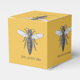 Königinnen-Bienen-Käfer-Insekt-Antik-Illustration Geschenkschachtel