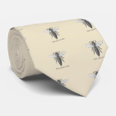Königinnen-Bienen-Käfer-Insekt-Antik-Illustration Krawatte (Gerollt)