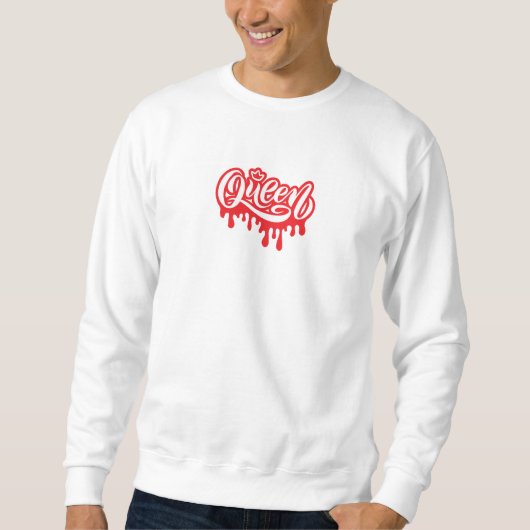 Königinnen-Design – Elegante königliche Kronen-Typ Sweatshirt (Vorderseite)