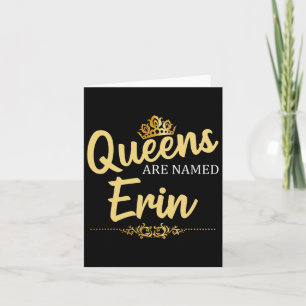 Königinnen heißen Erin Personalisierten Sonntag Karte