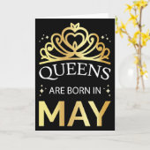 Königinnen im Mai I Geboren Karte (Gelbe Blume)