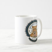 Königinnen Löwin. Schottland Kaffeetasse (VorderseiteRechts)
