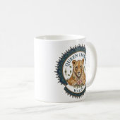 Königinnen Löwin. Wales Kaffeetasse (VorderseiteRechts)