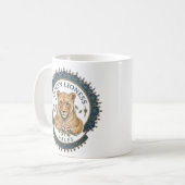 Königinnen Löwin. Wales Kaffeetasse (Vorderseite Links)