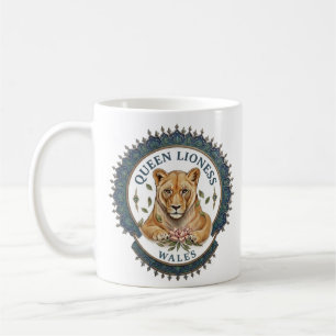 Königinnen Löwin. Wales Kaffeetasse