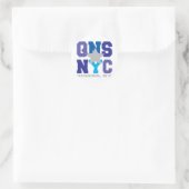 Königinnen, NY Lila Aufkleber (Tasche)