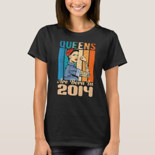 Königinnen sind im Jahr 2014 Geboren Geburtstagsfr T-Shirt