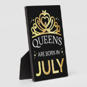 Königinnen sind im Juli I Geboren Fotoplatte (Seite)