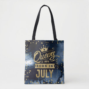 Königinnen sind im Juli von Goldtypografie zum Geb Tasche