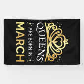 Königinnen sind im März Geboren I Banner (Horizontal)