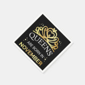 Königinnen sind im November Geboren I Napkins Serviette (Ecke)