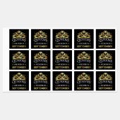 Königinnen sind im September I Geboren Etiketten (Blatt)