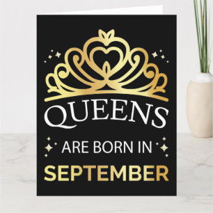 Königinnen sind im September I Geboren Karte
