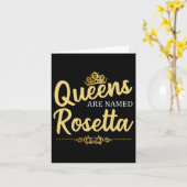 Königinnen werden Rosetta Personalisiert Funny Bir Karte (Gelbe Blume)