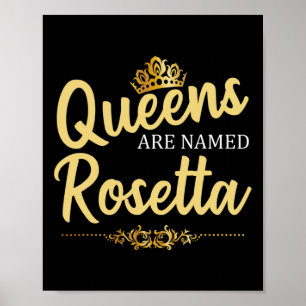 Königinnen werden Rosetta Personalisiert Funny Bir Poster