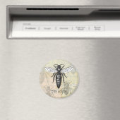 Königinnenbiene Illustration Käfer Insekt Magnet (In Situ (Geschirrspüler))