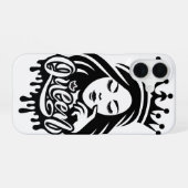 Königinnendesign – Elegante Königskrone iPhone 16 Hülle (Rückseite (Horizontal))