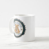 Königinnenlöwin. Irland Kaffeetasse (Vorderseite Links)