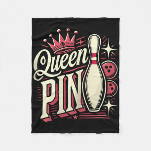 Königinnenshirt-Bowler-Bowlingliga für Bowling Fleecedecke