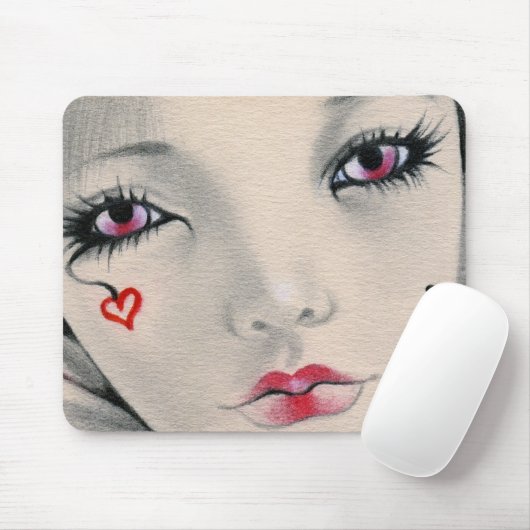 Königinspaßvogel-Herzgesicht Mousepad (Mit Mouse)