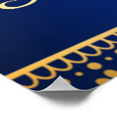 Königlich-arabischer Bogen-Hindu-Paar Indianer Poster (Ecke)