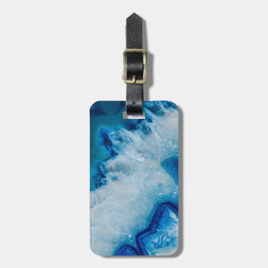 Königlich Blau-Achat Gepäckanhänger (Vorderseite vertikal)