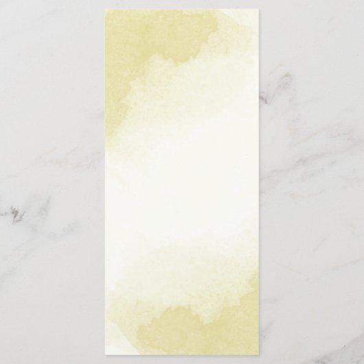 Königlich blaue Blumen goldene botanische Hochzeit Menükarte (Rückseite)