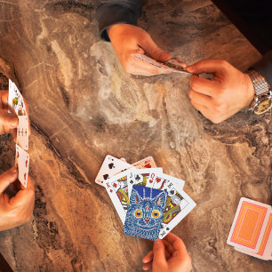 Königlich blaue, exklusive Künstlerin Kaleidoscope Spielkarten