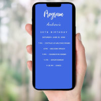 Königlich blaue Geburtstagskarte