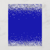 Königlich-blaue Kleidung - Einladung Flyer (Hinten)