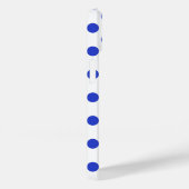 Königlich blaue Polka-Punkte Case-Mate iPhone Hülle (Rückseite / Rechts)