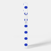 Königlich blaue Polka-Punkte Case-Mate iPhone Hülle (Rückseite / Links)