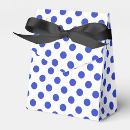 Königlich blaue Polka-Punkte Geschenkschachtel