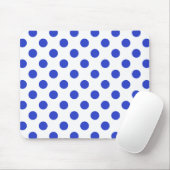 Königlich blaue Polka-Punkte Mousepad (Mit Mouse)